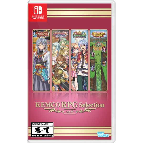KEMCO RPG Selection Vol. 6 for Nintendo Switch, featuring classic role-playing games.