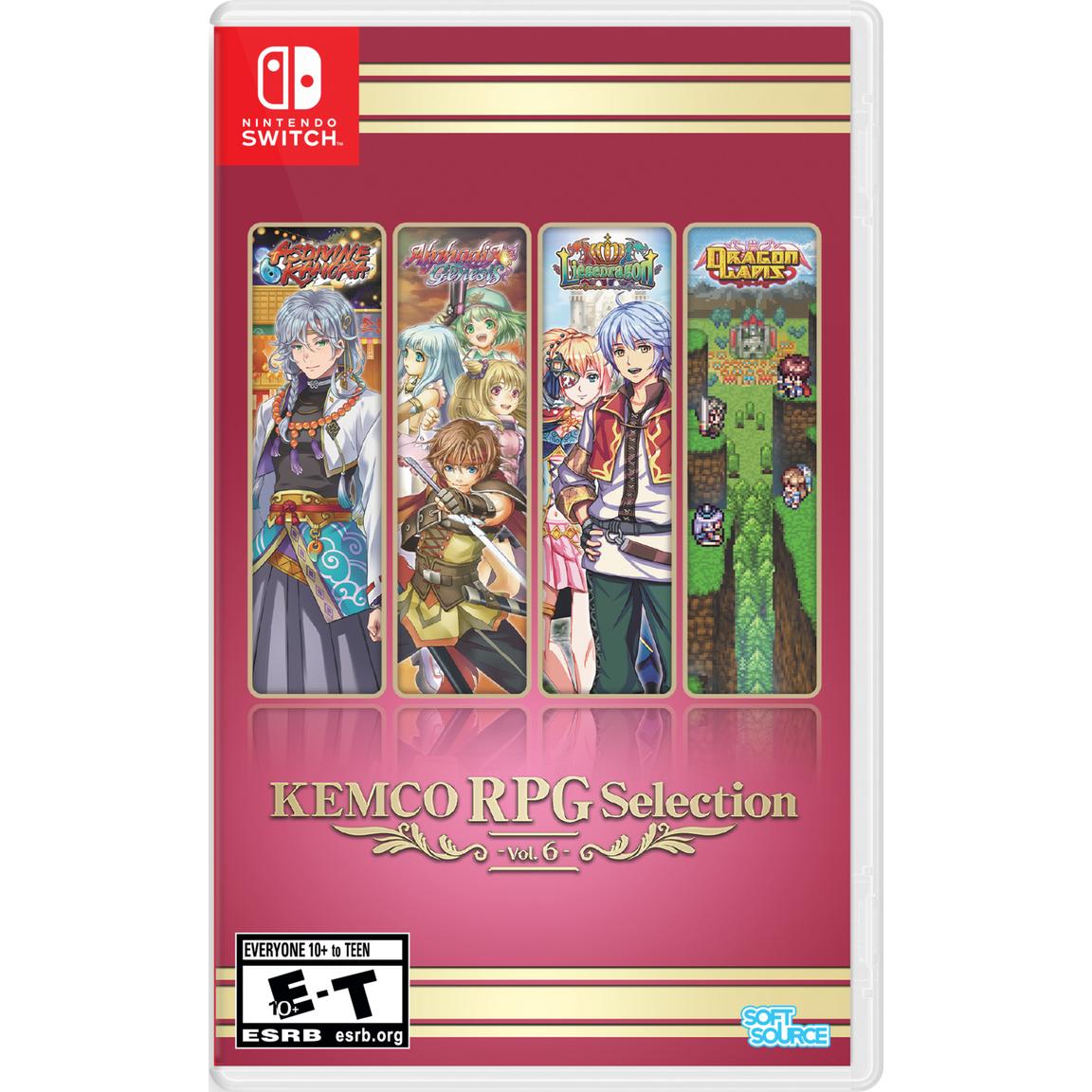 KEMCO RPG Selection Vol. 6 for Nintendo Switch, featuring classic role-playing games.