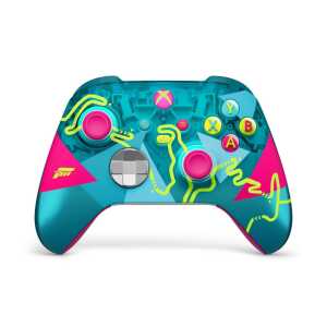 Colorful Xbox Series X wireless controller with vibrant design for gaming.