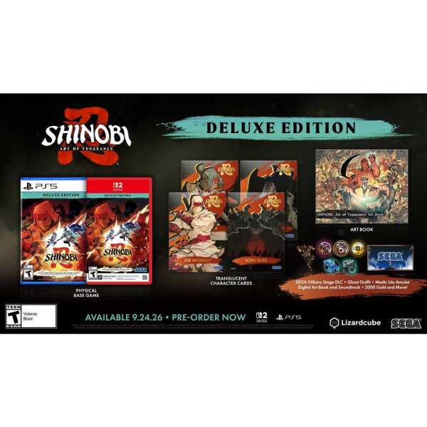 Art of Vengeance Deluxe Edition game packaging and accessories.