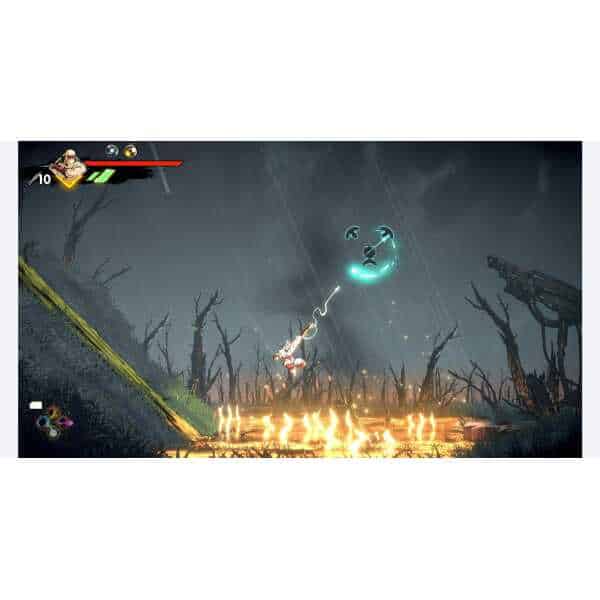 Action-packed scene from Shinobi: Art of Vengeance Deluxe Edition game.