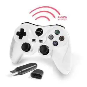 PlayStation 3 Controller Wireless - White - Gameware