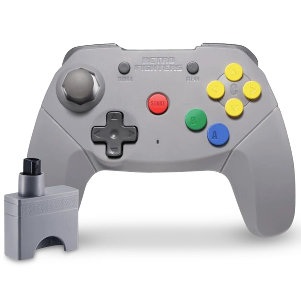 Retro Fighters Brawler64 Controller Wireless Grey Gameware