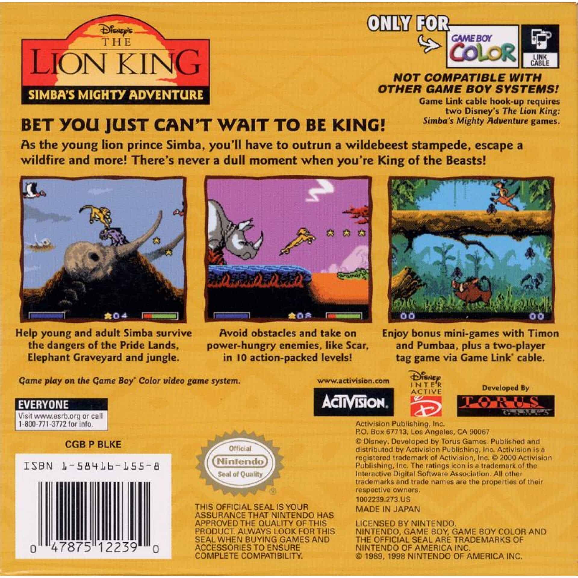Disney's The Lion King: Simba's Mighty Adventure - Gameware