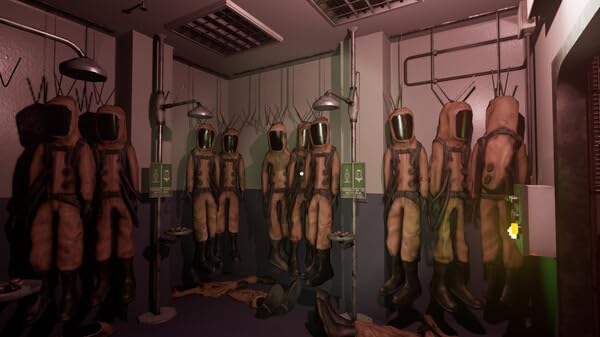 Horrific scene from Gameware's "Do Not Open" and "OVRDARK" featuring unsettling, humanoid figures in.