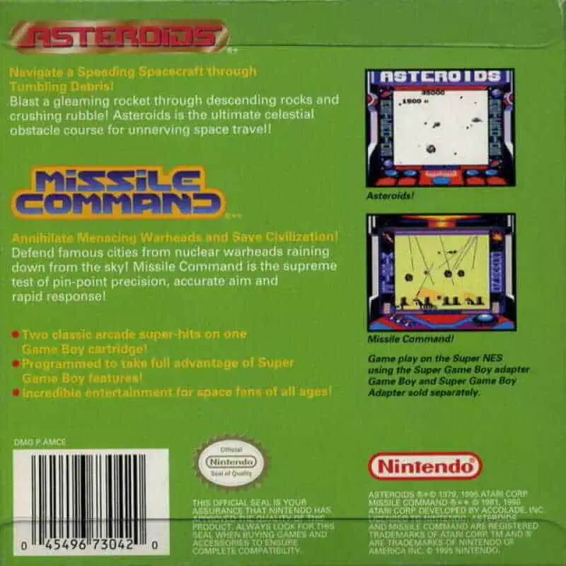 ARCADE CLASSIC 4 DEFENDER + JOUST - NINTENDO GAME BOY - USATO GB PAL VERSION