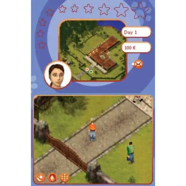 Gameware Dreamer Series: Puppy Trainer gameplay with outdoor scenes and character interactions.
