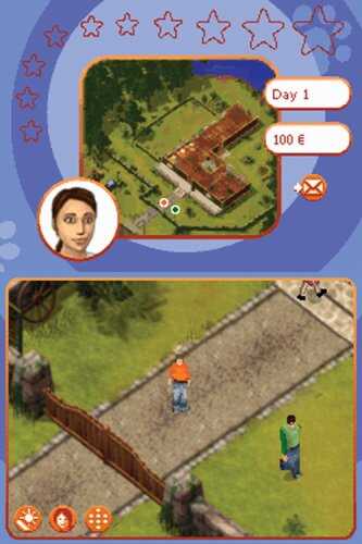 Gameware Dreamer Series: Puppy Trainer gameplay with outdoor scenes and character interactions.