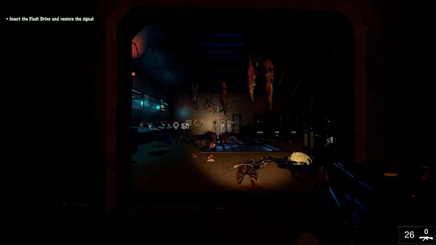 Retro arcade game scene with vibrant lights and gaming setup at Gameware.