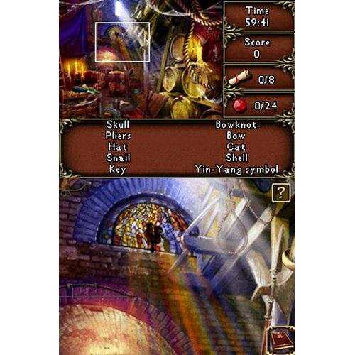 Screenshot of Vampire Moon game interface with inventory and timer.