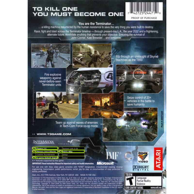 Terminator 3: The Redemption - Gameware