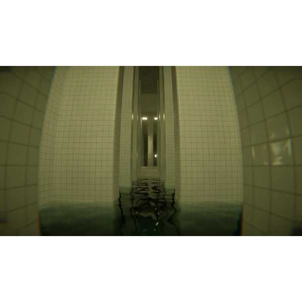 Indoor wellness center pool with tiled walls and calming ambiance.