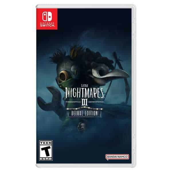 Little Nightmares III Deluxe Edition game cover for Nintendo Switch.