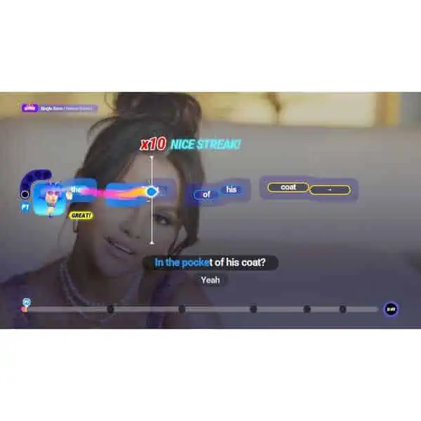 Engaging language learning game with dialogue and streaks for improved skills.