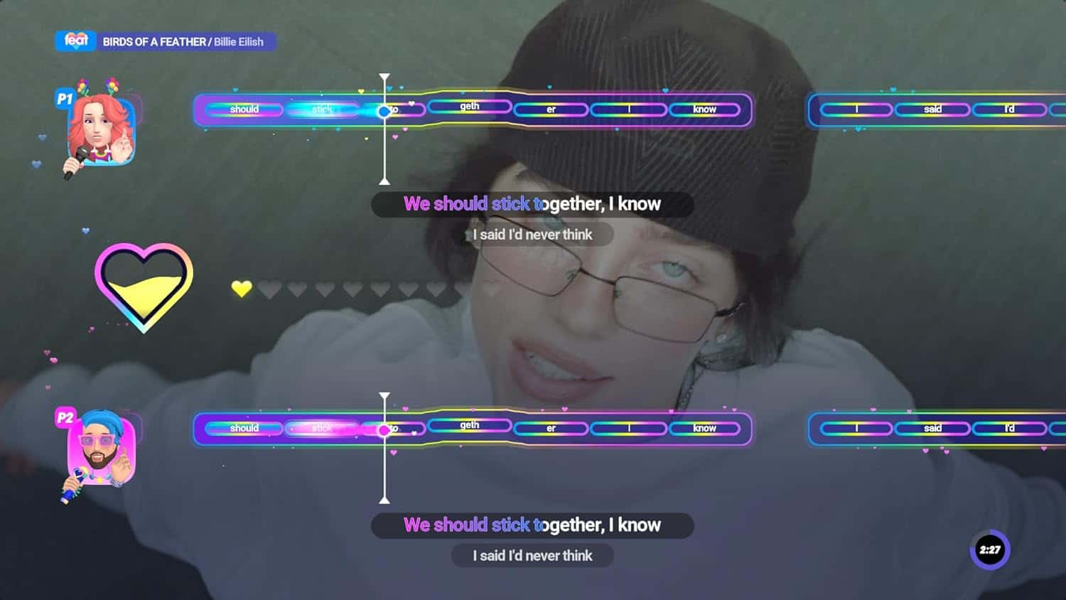 Modern gaming setup with colorful LED lights and gaming accessories.