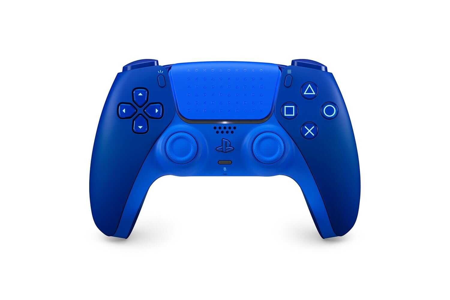 Blue Sony DualSense Wireless Controller for PS5, Icon Blue Edition.