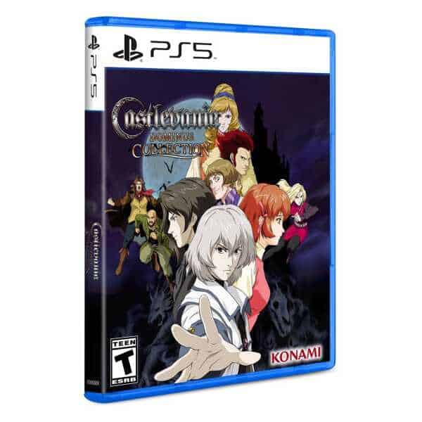 High-quality image of the Castlevania: Dawn of Sorrow game for PS5, featuring anime-style characters.