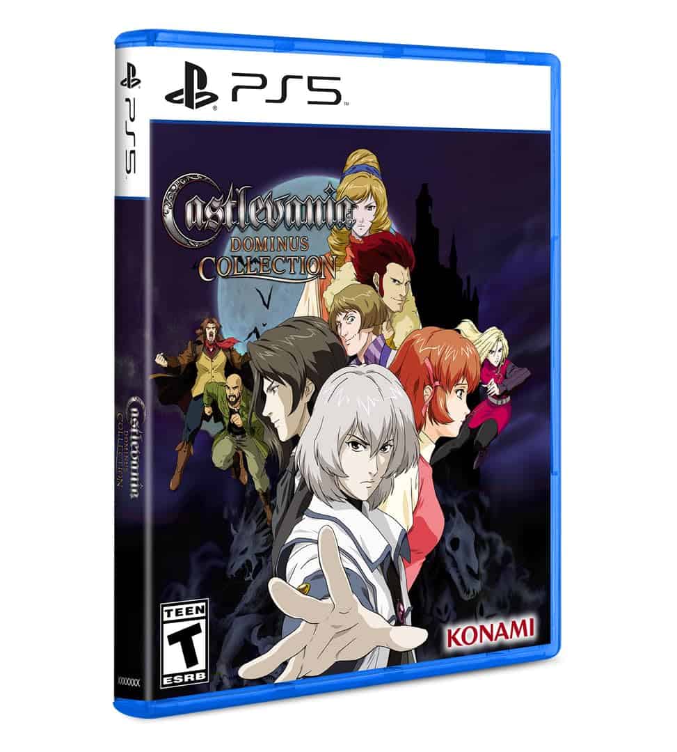 High-quality image of the Castlevania: Dawn of Sorrow game for PS5, featuring anime-style characters.