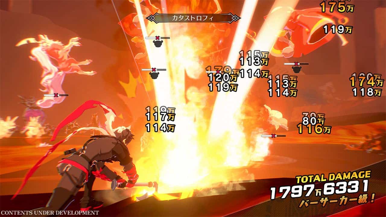 Explosive battle scene from Gameware with fiery effects and intense combat action.