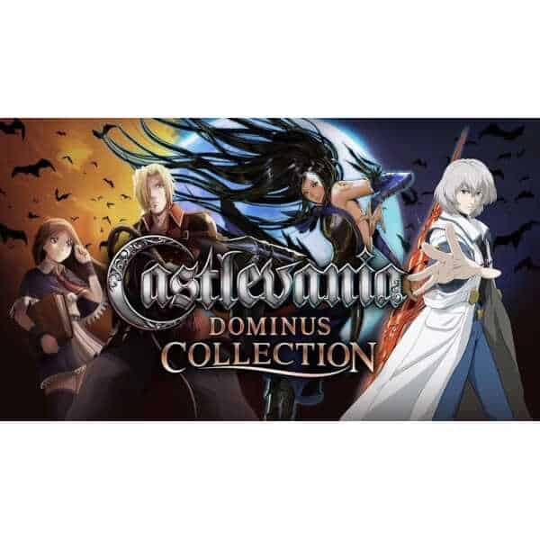 Elegant anime-style characters from Castlevania: Dominus Collection with dark fantasy theme.