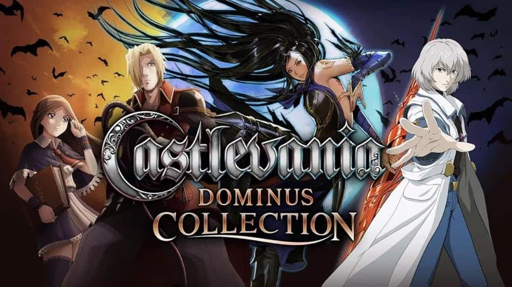 Elegant anime-style characters from Castlevania: Dominus Collection with dark fantasy theme.