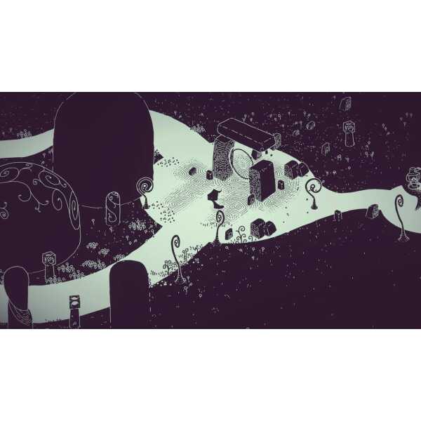 Hauntii-themed game environment with eerie landscape and mysterious structures. Perfect for horror g.