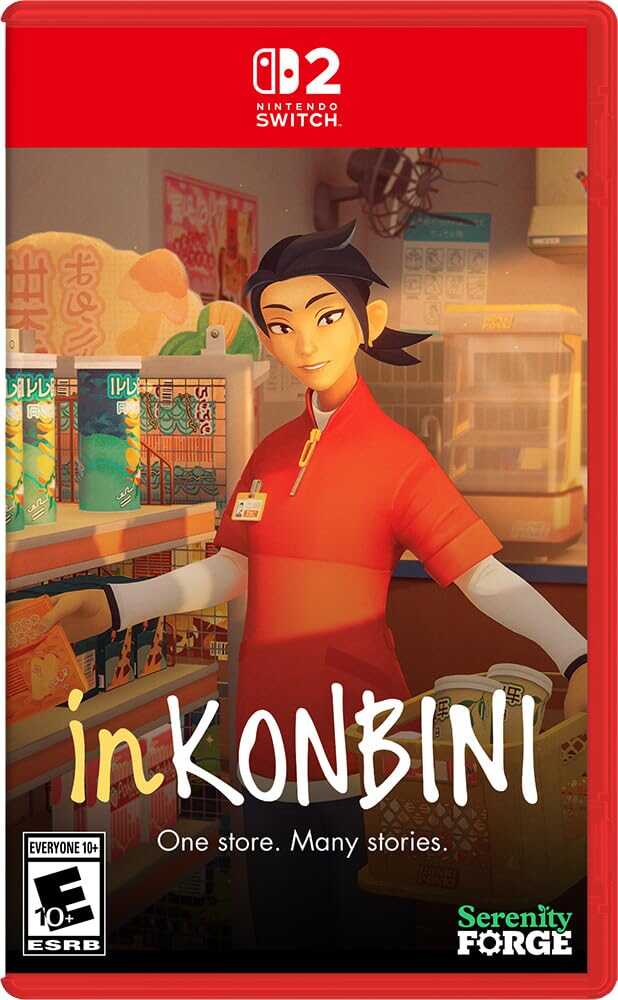 Nintendo Switch game cover for inKONBINI featuring a female character in a store setting.