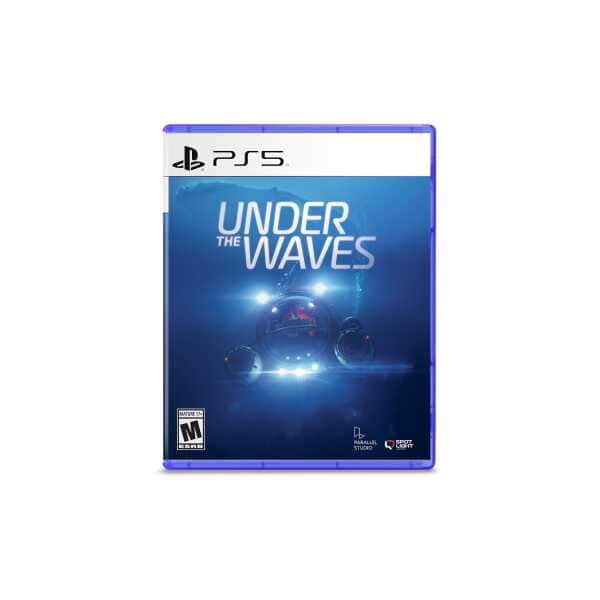 Under The Waves PS5 game cover with submarine and ocean theme.