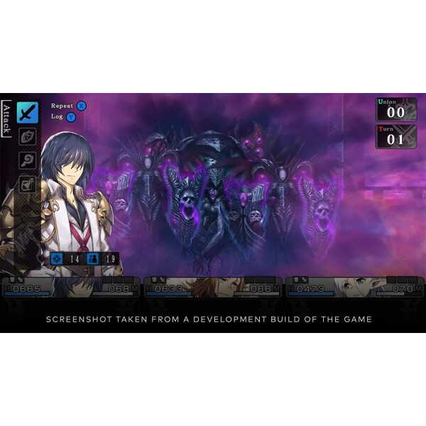 Epic monster battle scene from Saviors of Sapphire Wings & Stranger of Sword City game.