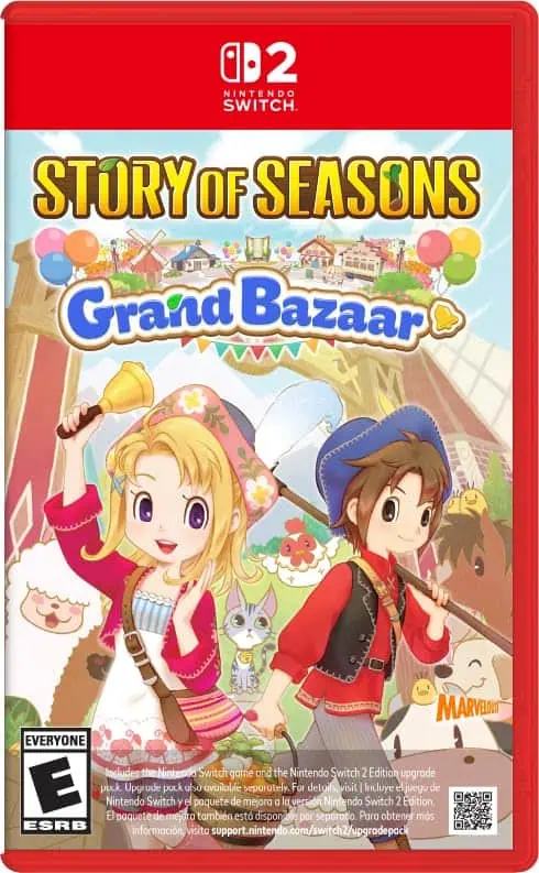 Gameware, Story of Seasons: Grand Bazaar Nintendo Switch game cover.