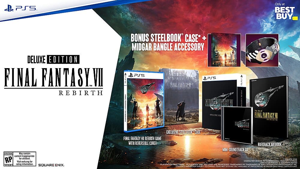 Final Fantasy VII (7): Rebirth - Deluxe Edition PS5 - NEKAVO - Online  shopping store