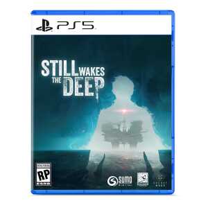 PS5 game cover for Still Wakes the Deep, featuring a mysterious silhouette and ship scene.