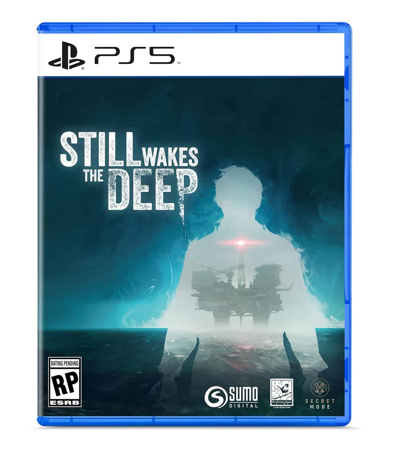 PS5 game cover for Still Wakes the Deep, featuring a mysterious silhouette and ship scene.