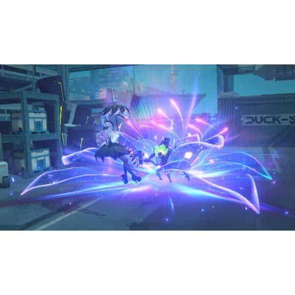Dynamic game scene from Zenless Zone Zero Collector's Edition with characters and vibrant effects.