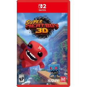 Super Meat Boy 3D game cover for Nintendo Switch with vibrant characters.