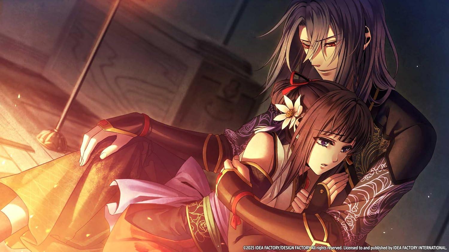 Homura, a fierce warrior from "Homura: The Crimson Warriors," depicted in a dramatic scene with deta.