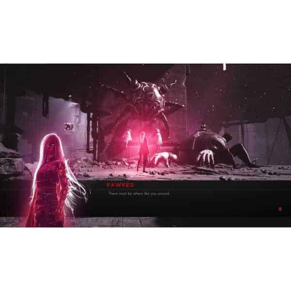 Futuristic sci-fi scene from Luna Abyss with alien landscape and characters.