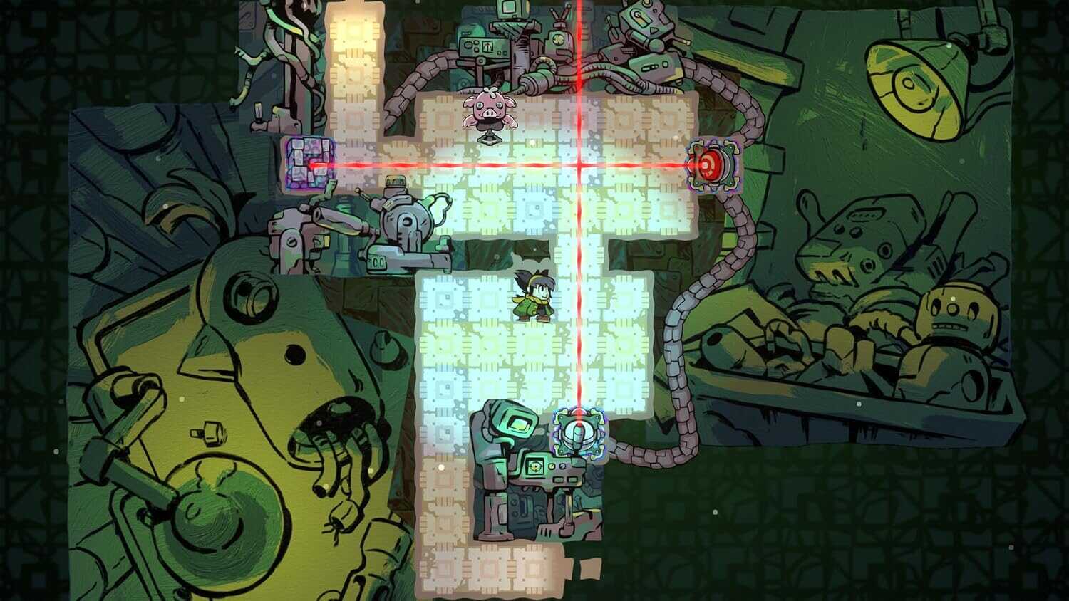 Gameplay screenshot of Arranger: A Role-Puzzling Adventure by Gameware.