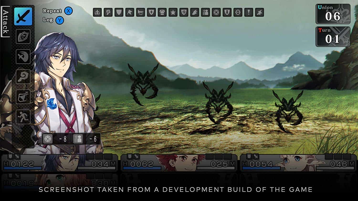 Epic battle scene from Saviors of Sapphire Wings & Stranger of Sword City game, showcasing fantasy c.