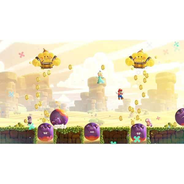 Super Mario Bros. Wonder Nintendo Switch 2 Edition with colorful characters and coins in Bellabel Pa.