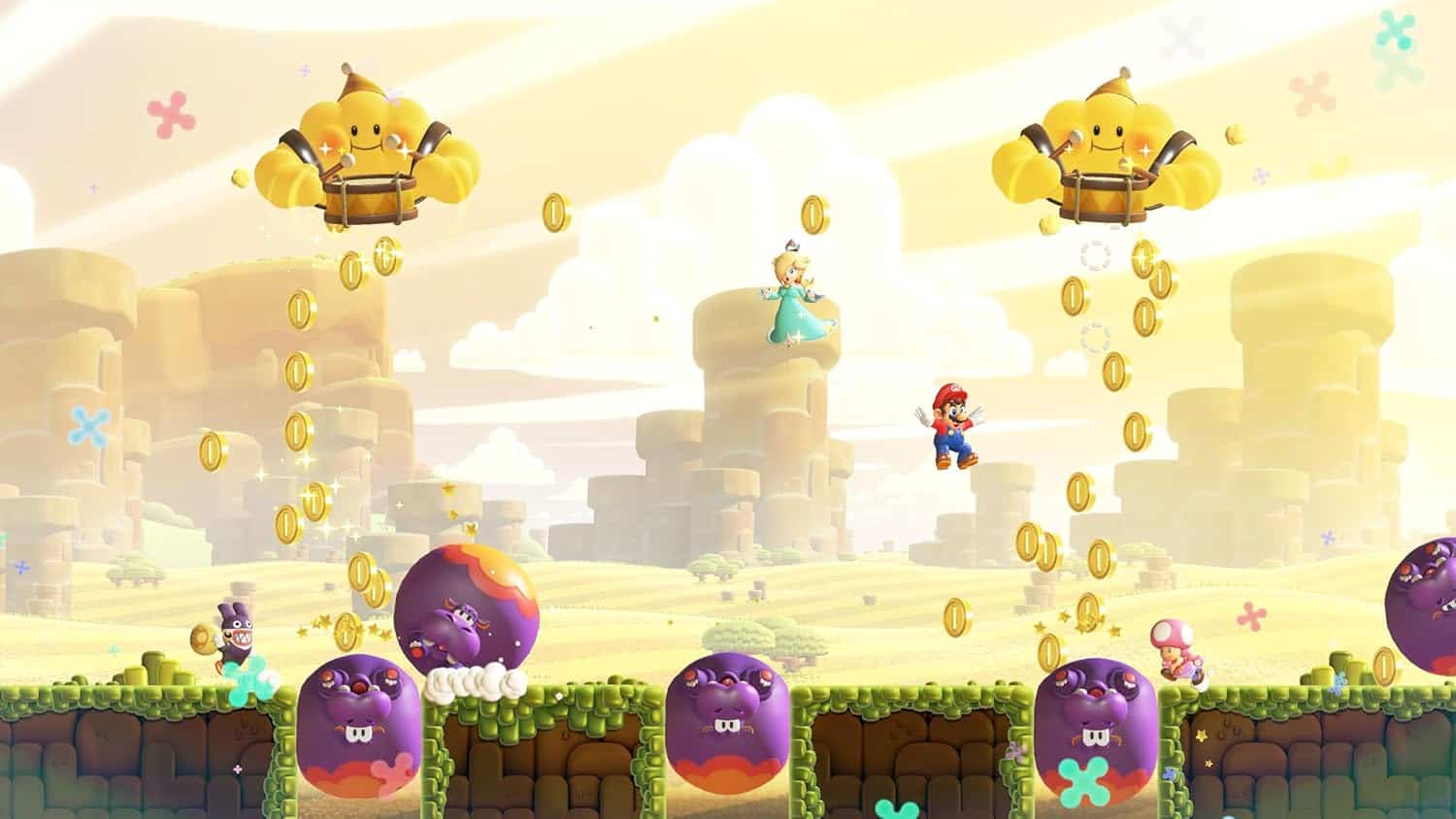 Super Mario Bros. Wonder Nintendo Switch 2 Edition with colorful characters and coins in Bellabel Pa.