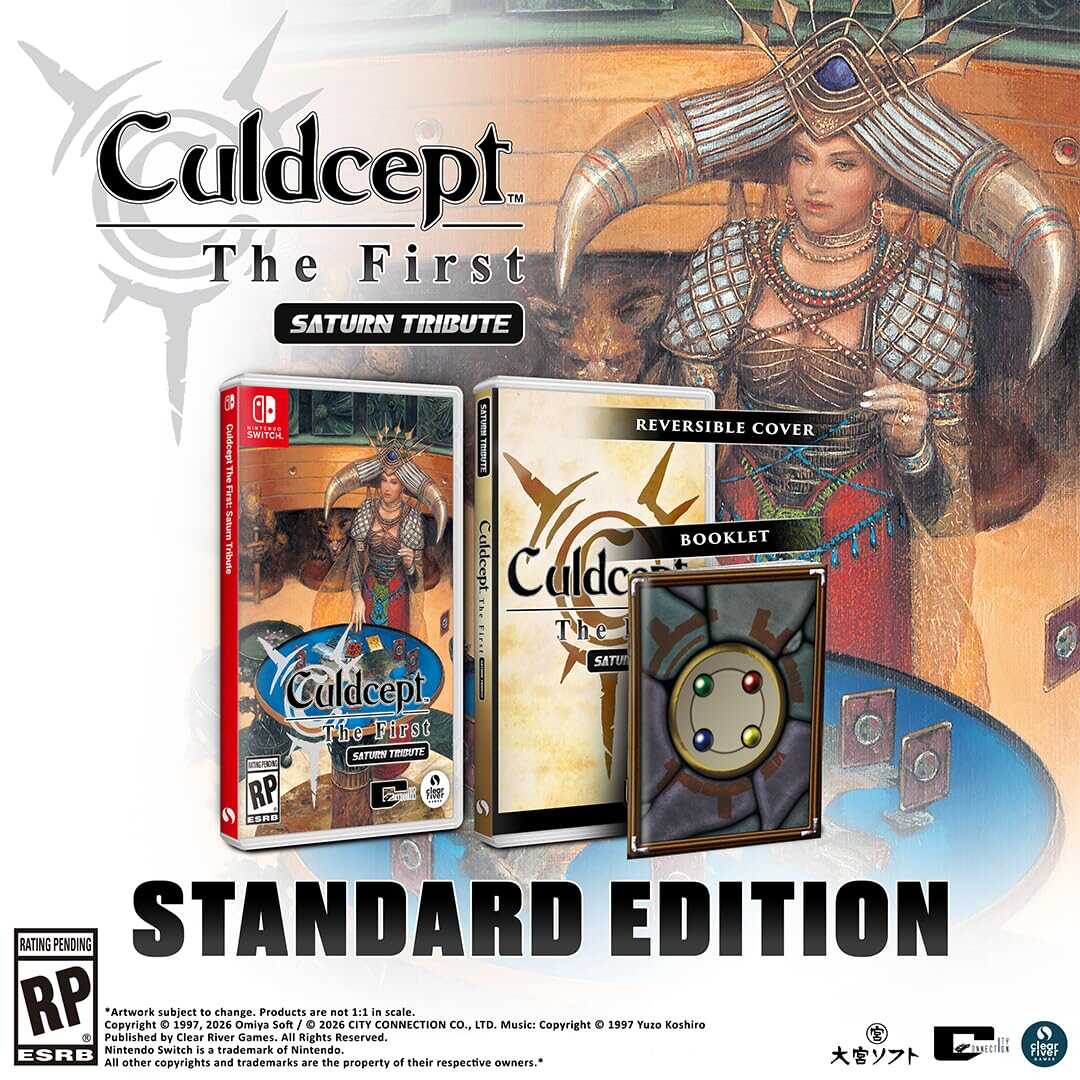 Culdcept The First Saturn Tribute game with collectible card and game box.
