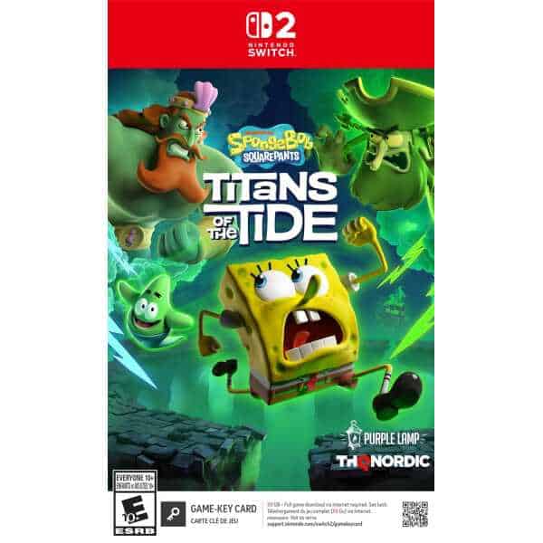 Titans of the Tide game cover for Nintendo Switch, featuring vibrant characters and underwater adven.