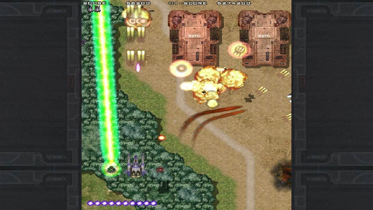 Classic arcade-style shoot 'em up gameplay with vibrant graphics.