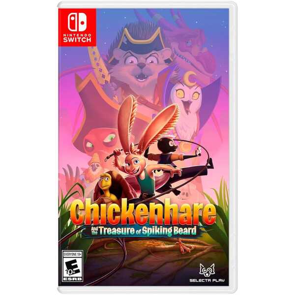 Colorful game cover featuring Chickenhare, a rabbit with a sword, and various fantasy characters.