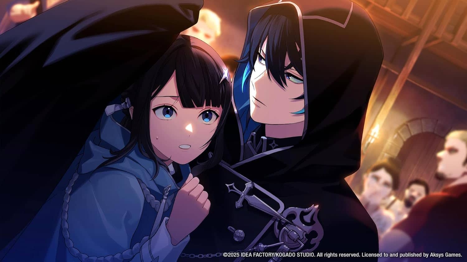 Anime characters from Gameware at a lively event, detailed and vibrant scene.