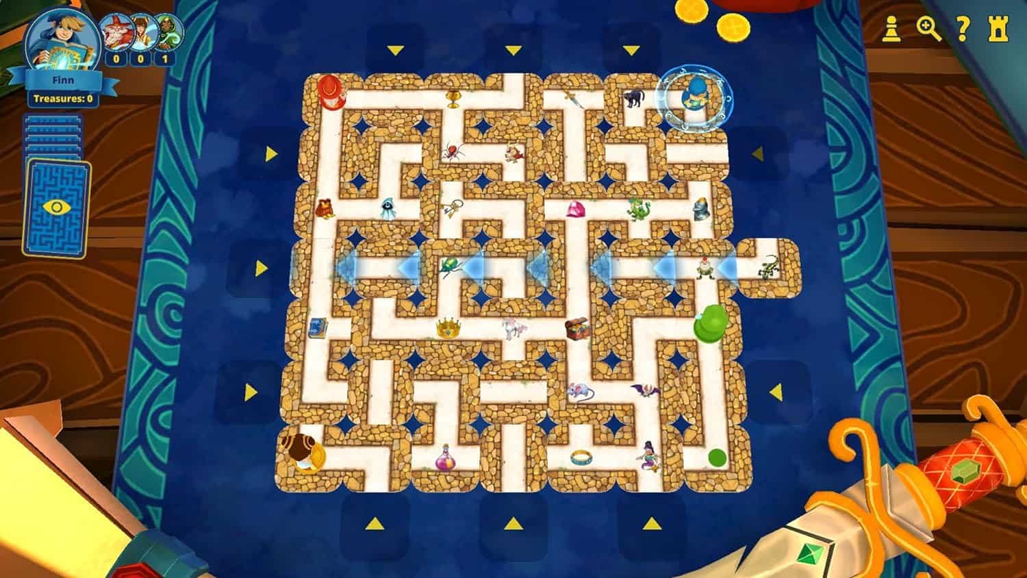 An intricate maze game with colorful pathways and obstacles for engaging gameplay.