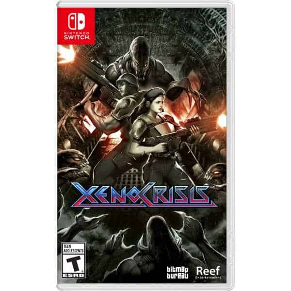 High-tech soldiers in combat gear for Xeno Crisis game on Nintendo Switch.