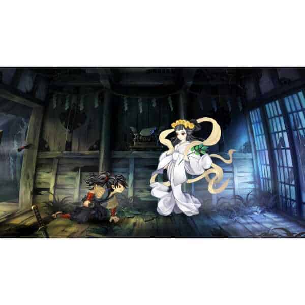 Artwork from Muramasa: Revenant Blades Limited Edition game featuring characters in a traditional,幻想.