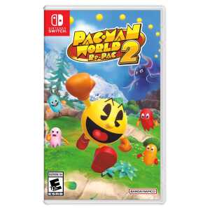 Pac-Man World Re-PAC game cover for Nintendo Switch with colorful characters and vibrant background.